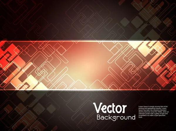 Abstract creative technology background with black banner. — Stock Vector