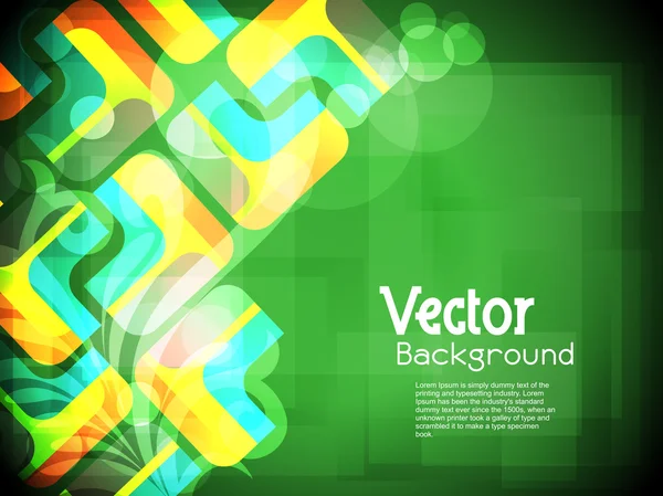 Creative abstract glowing background with colorful squares. — Stock Vector