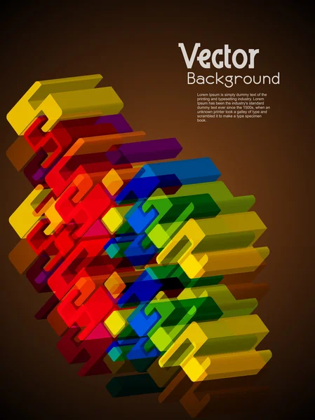 Abstrakte kreative 3D-Design Hintergrund — Stockvektor