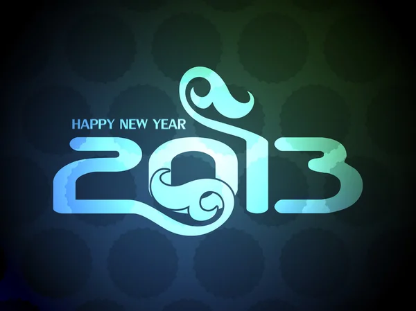 Colorido feliz año nuevo 2013 diseño . — Vector de stock