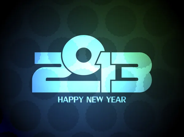 Coloré heureux nouveau design année 2013 . — Image vectorielle