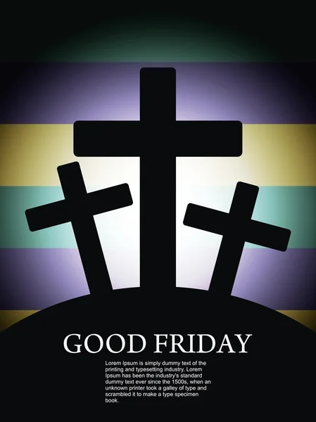 Religious and elegant background for good friday. — Stock Vector