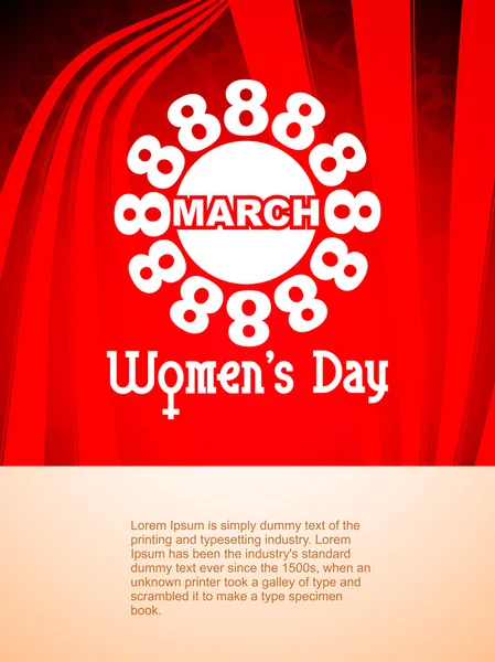 Beautiful women's day background. — Stock Vector