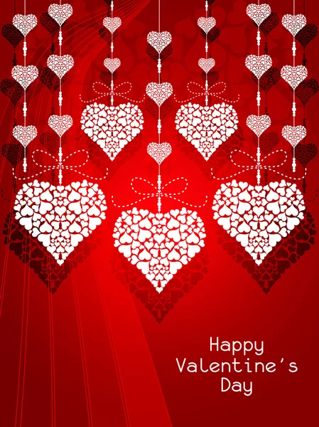 Beautiful Valentine's Day background. — Stock Vector