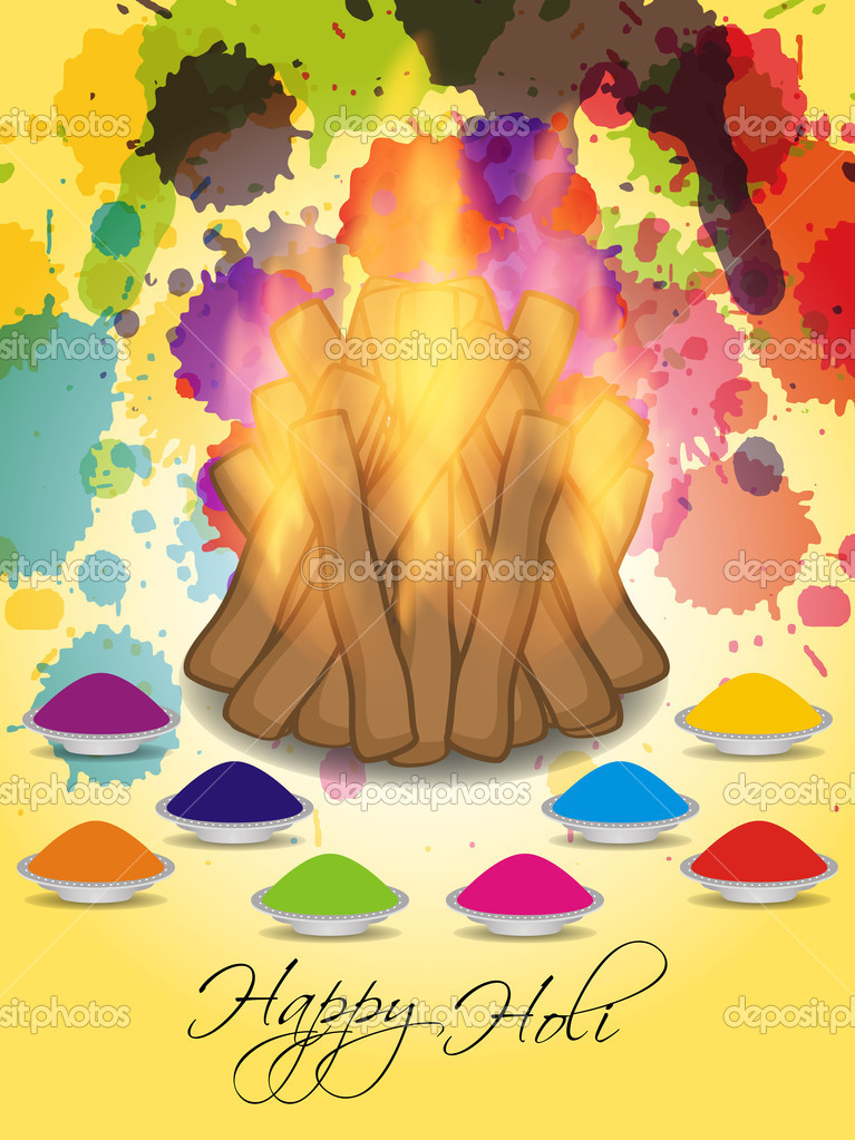 Holika Dahan Template Poster Design Festival Elements Illustration Fuchsia Background Stock Vector Image by alliesinteract 235736116