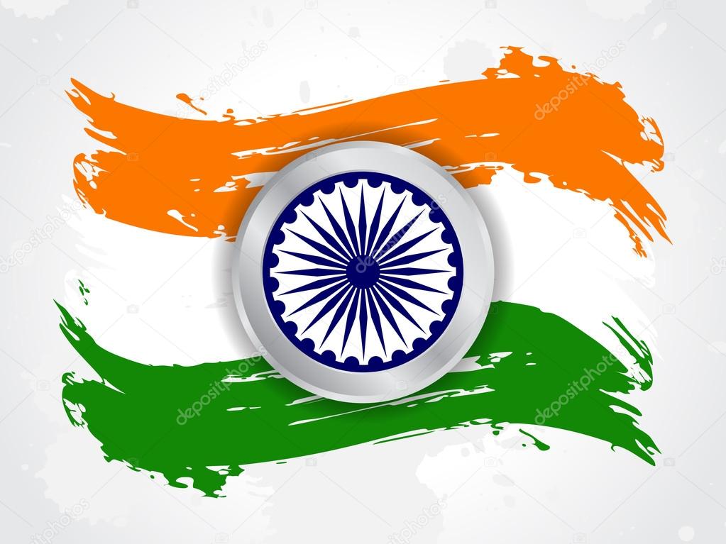 Kreatives indisches Flaggendesign. lizenzfreie Grafiken