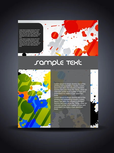 Presentatie van creatieve flyer of cover ontwerp. — Stockvector