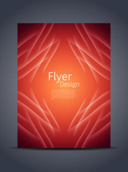 Präsentation von kreativem Flyer oder Cover-Design. — Stockvektor