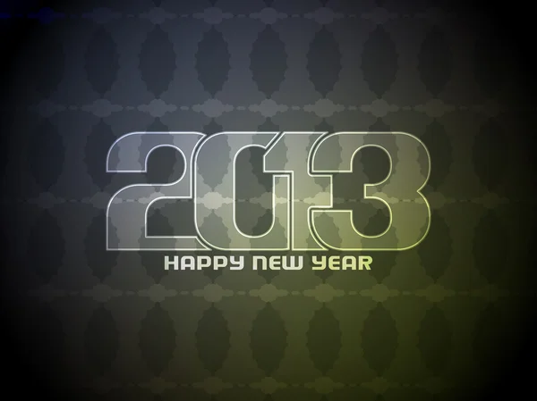 Colorato felice anno nuovo 2013 design . — Vettoriale Stock