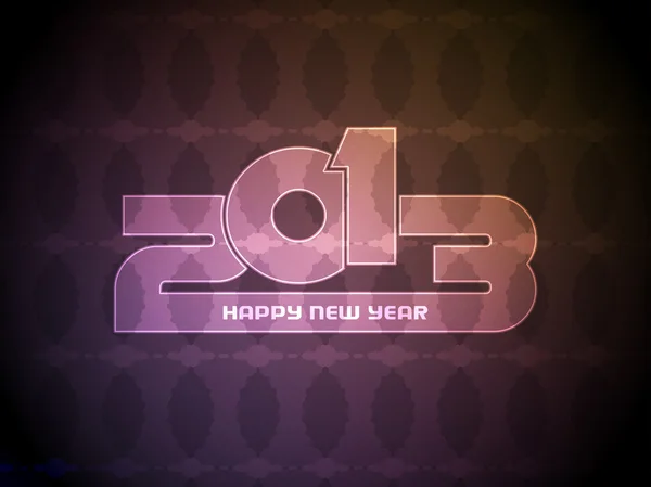 カラフルな新年あけましておめでとうございます 2013年デザイン. — ストックベクタ