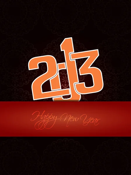 Kleurrijke gelukkig nieuw jaar 2013 ontwerp. — Stockvector