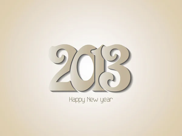 Projektowanie kreatywnych szczęśliwego nowego roku 2013. — Wektor stockowy