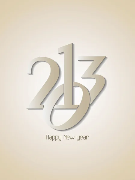 Creativo feliz año nuevo 2013 diseño . — Vector de stock