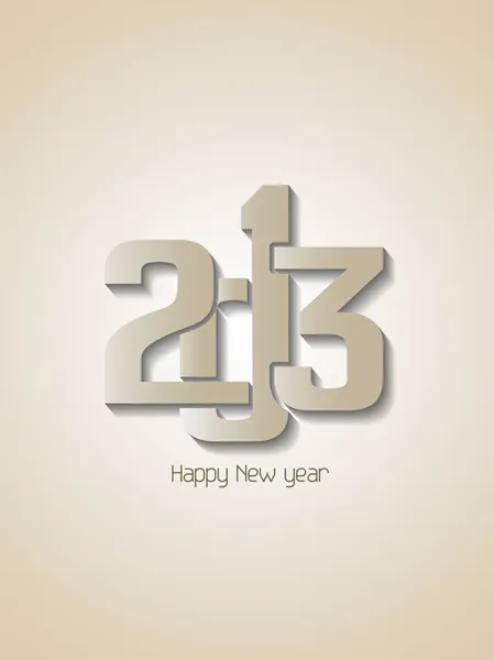 Kreativní šťastný nový rok 2013 designu. — Stockový vektor