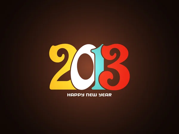 Creativo feliz año nuevo 2013 diseño . — Vector de stock