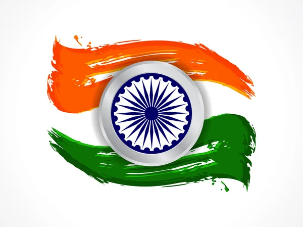 Beautiful Indian flag design — Stock Vector
