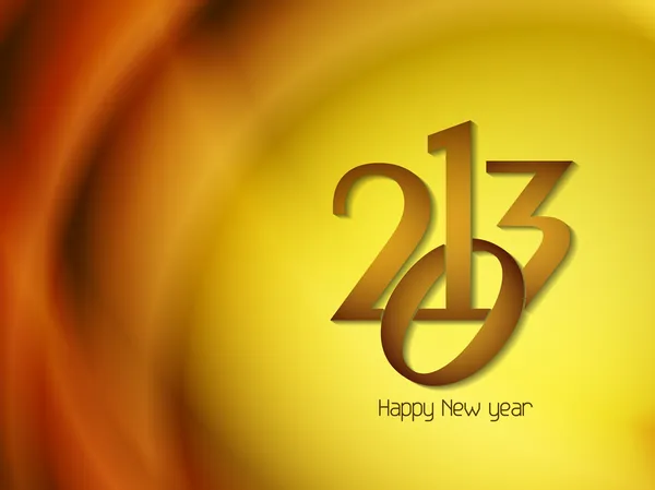 Bonito ano novo feliz 2013 design . — Vetor de Stock
