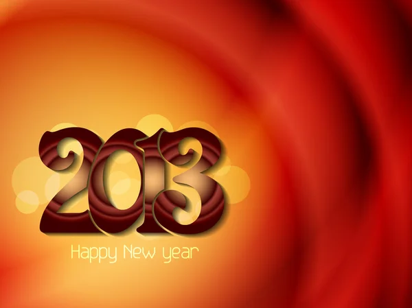 Beautiful happy new year 2013 design. — Stock Vector