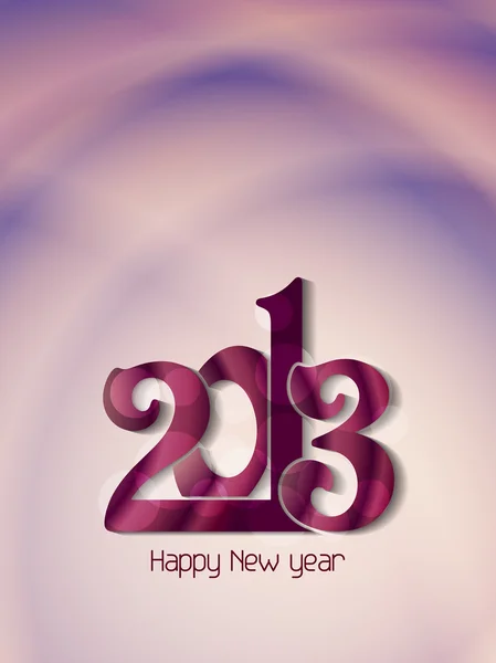 Bonito ano novo feliz 2013 design . — Vetor de Stock