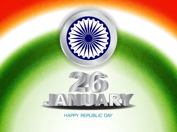 Schönes Hintergrunddesign für den Tag der indischen Republik. — Stockvektor