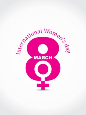 Kadınlar Günü için zarif tasarım öğesi