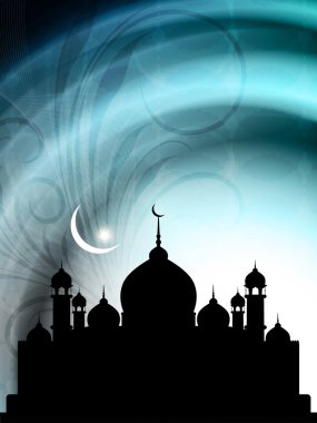 güzel bayram arka plan ile Camii.