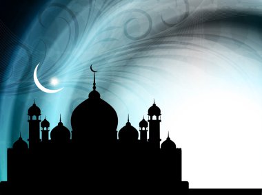 güzel bayram arka plan ile Camii.