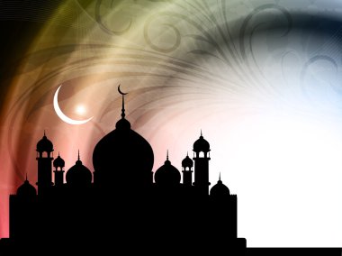 güzel bayram arka plan ile Camii.