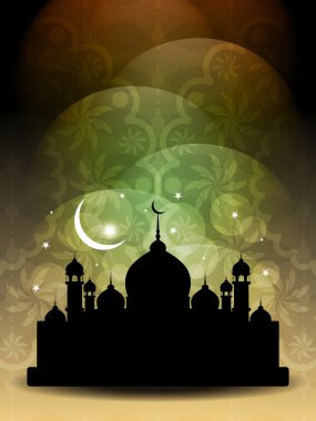 güzel bayram arka plan ile Camii.