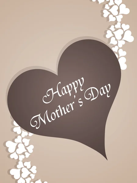 Design artistique élégant carte de fête des mères . — Image vectorielle