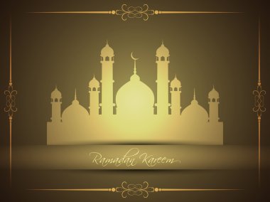 dini bayram arka plan tasarımı ile Camii.