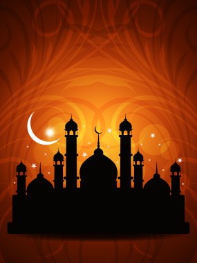 dini bayram arka plan tasarımı ile Camii.