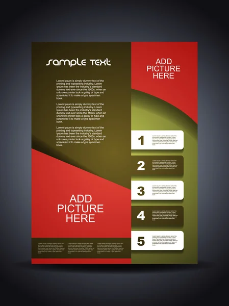 Presentatie van creatieve corporate flyer of cover ontwerp. — Stockvector