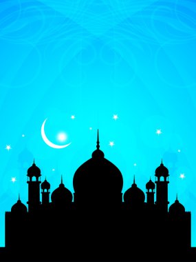 dini bayram arka plan tasarımı ile Camii.