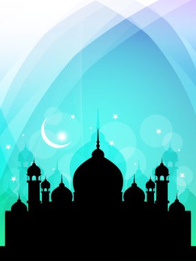 dini bayram arka plan tasarımı ile Camii.