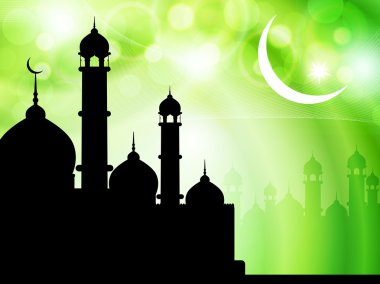 dini bayram arka plan tasarımı ile Camii.