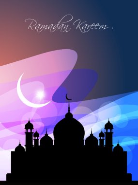 dini bayram arka plan tasarımı ile Camii.