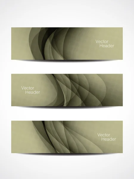 ヘッダーの抽象的な美しい web デザイン. — ストックベクタ