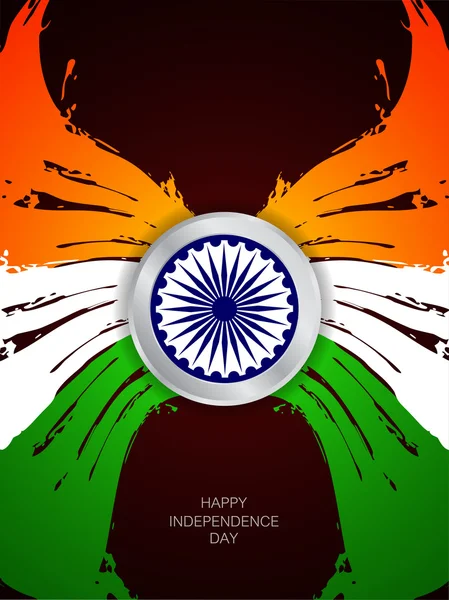 Vackra indiska flaggan tema bakgrundsdesign — Stock vektor