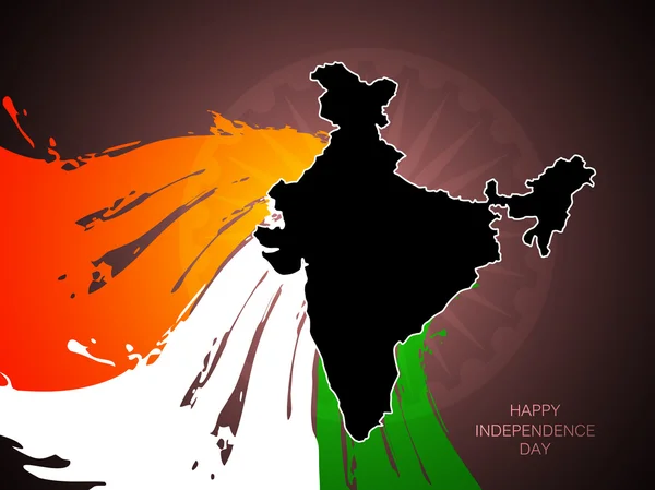 Desain latar belakang tema bendera India yang indah - Stok Vektor