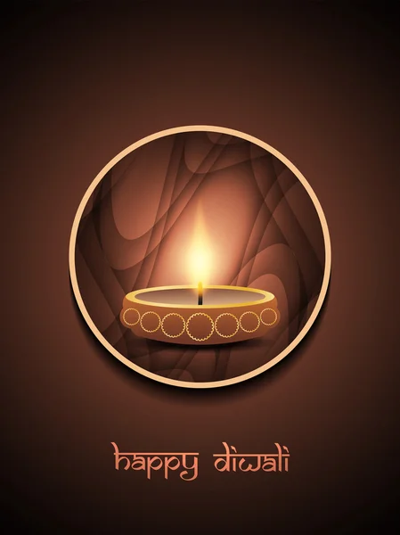 Diseño de fondo religioso para el festival diwali con hermosas lámparas. — Vector de stock