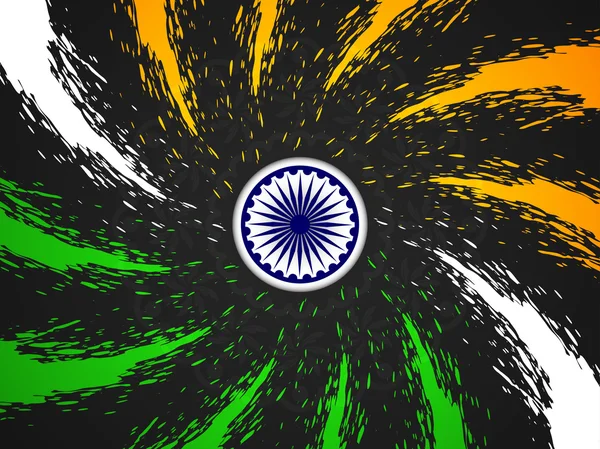 Piękne flagi Indii tematu projektu. — Wektor stockowy