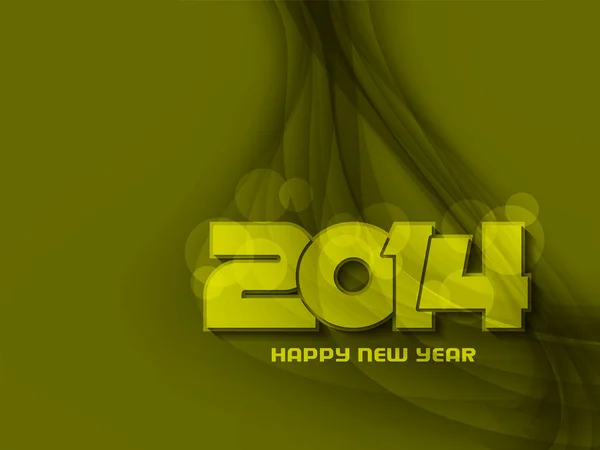 Elegant happy new year 2014 design. — Stock Vector
