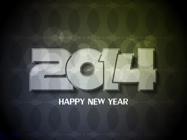 Élégant heureux nouveau design de l'année 2014 . — Image vectorielle