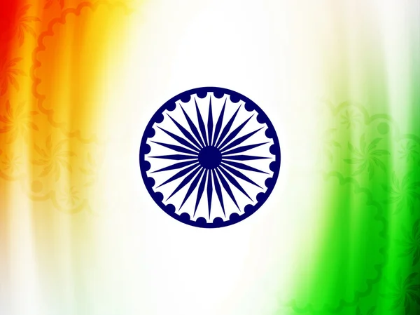 Hermosa bandera india tema diseño . — Archivo Imágenes Vectoriales