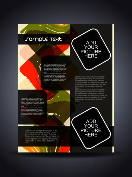 Presentatie van creatieve flyer of cover ontwerp. — Stockvector