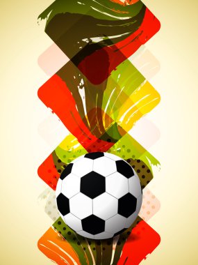 yaratıcı futbol arka plan ile renkli modern Dizayn.
