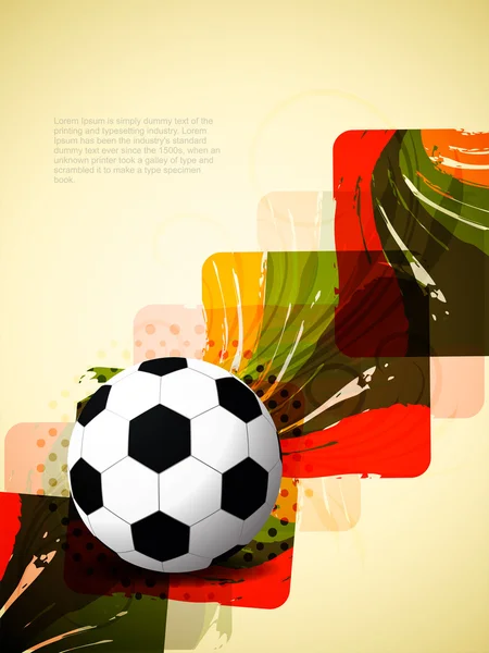Creative football background with colorful modern design. — Wektor stockowy