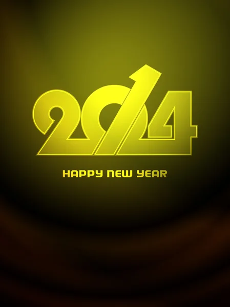 Elegante feliz ano novo 2014 design . — Vetor de Stock