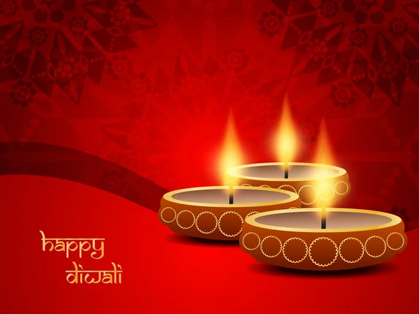 Design de carte religieuse pour le festival Diwali — Image vectorielle